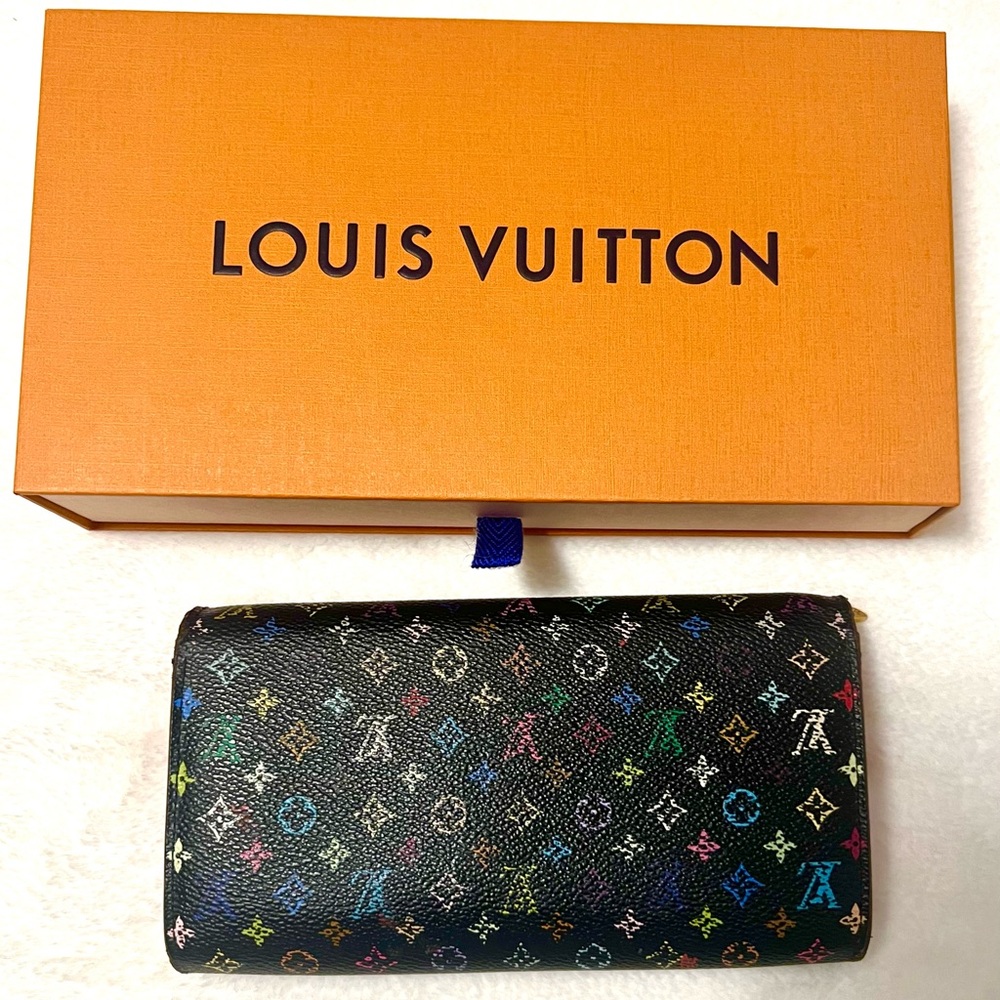 🏆💎💯 Louis Vuitton Monogram Multicolor Long Wallet - Picture 5 of 10